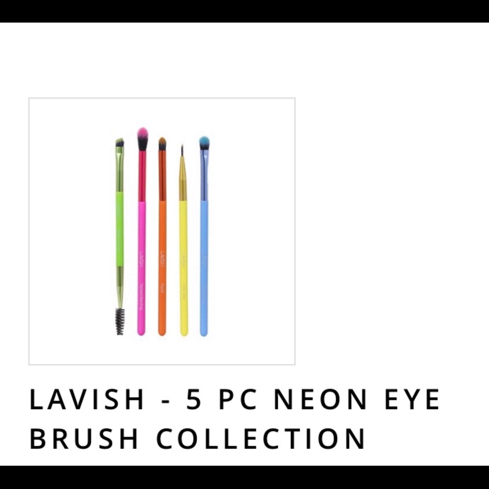 Lavish 5 PC Neon Eye Brush Collection